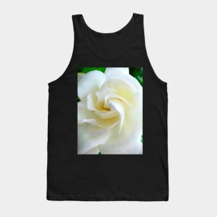 White Flower Tank Top